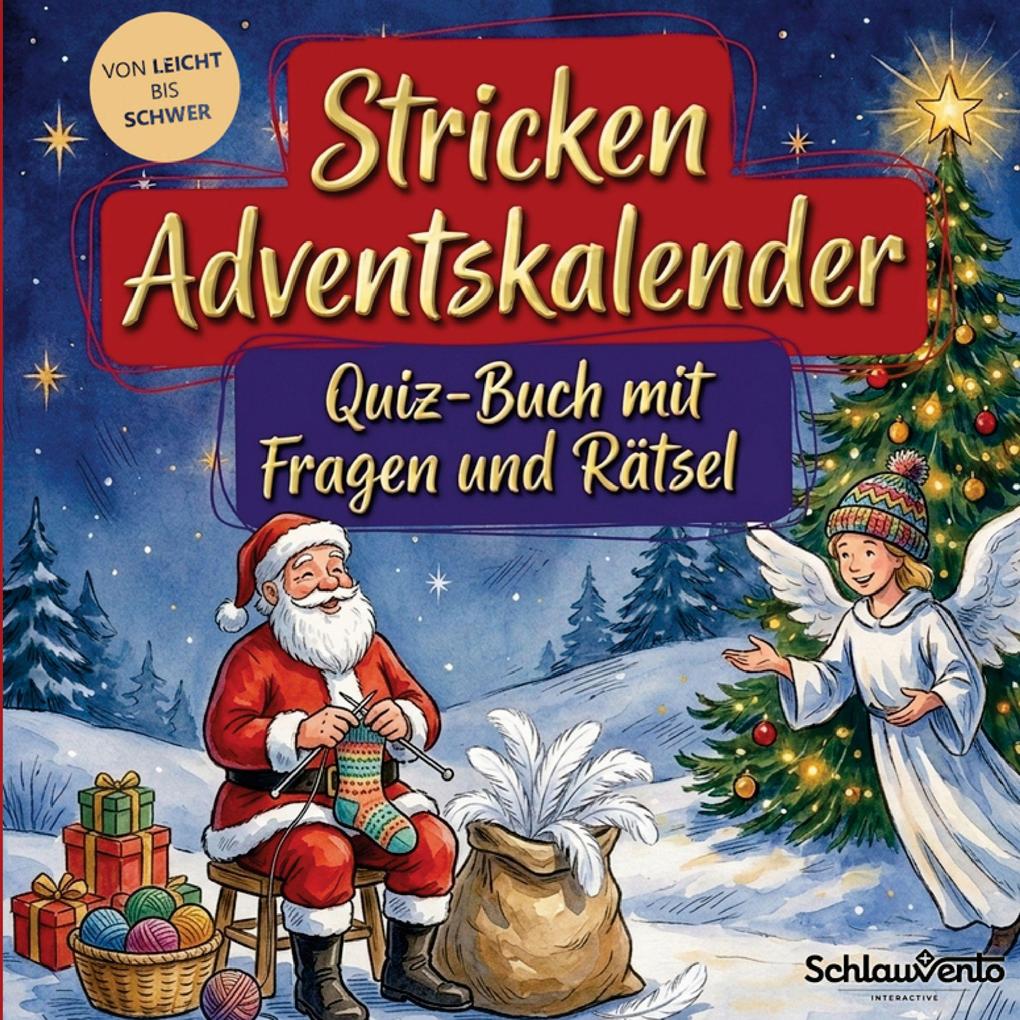 Stricken-Adventskalender: Quiz-Buch mit Fragen und Rätsel