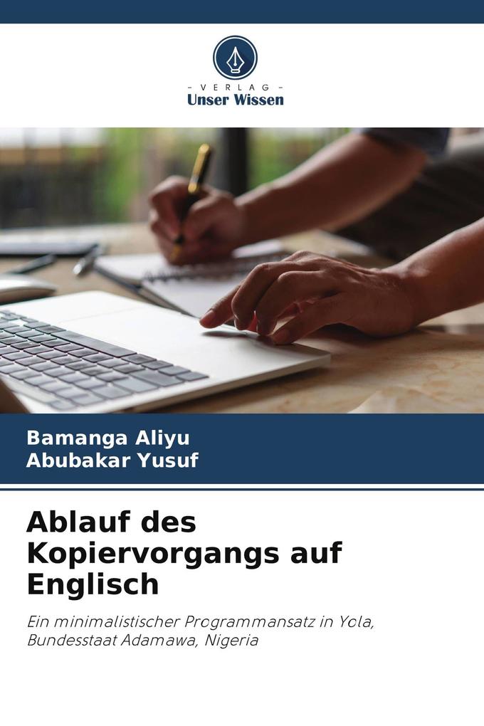 Ablauf des Kopiervorgangs auf Englisch