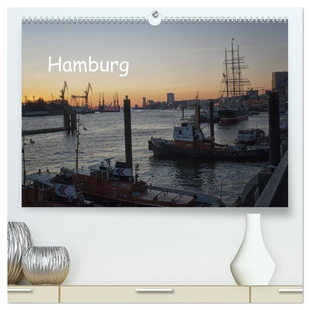 Hamburg (hochwertiger Premium Wandkalender 2027 DIN A2 quer) Kunstdruck in Hochglanz