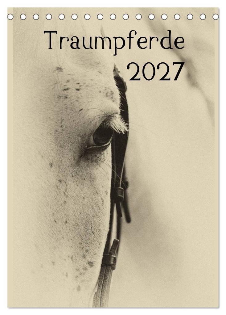 Traumpferde 2027 (Tischkalender 2027 DIN A5 hoch) CALVENDO Monatskalender