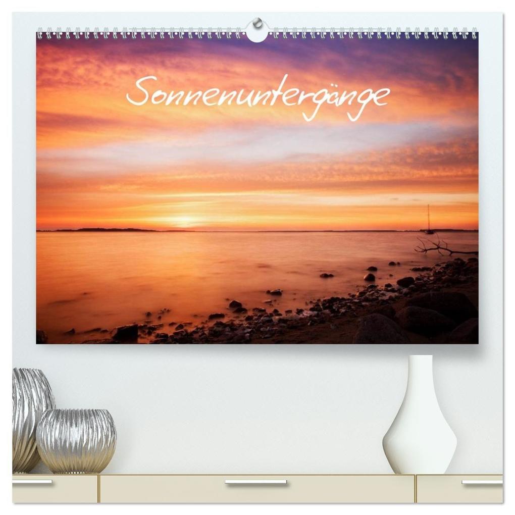 Sonnenuntergänge (hochwertiger Premium Wandkalender 2027 DIN A2 quer) Kunstdruck in Hochglanz