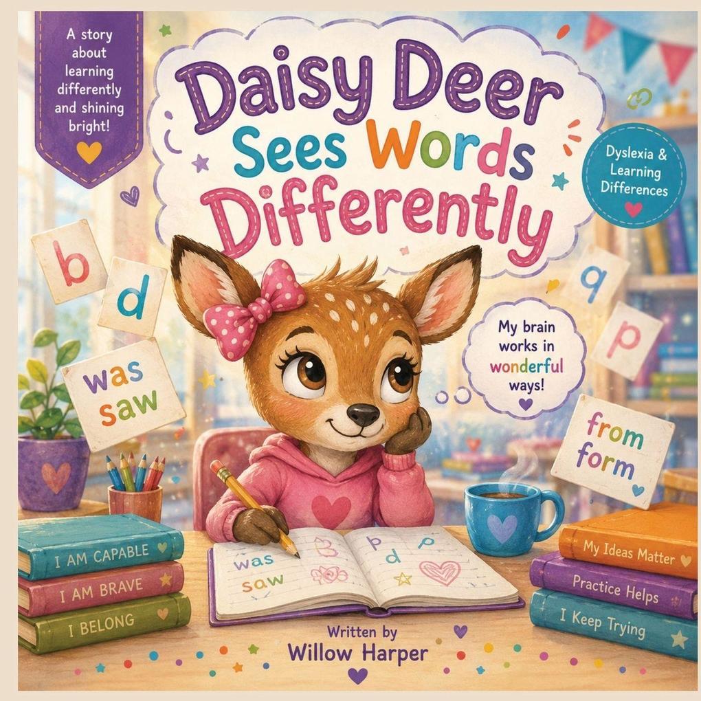 Daisy Deer Sees Words Differently A Story about learning differently and shining bright