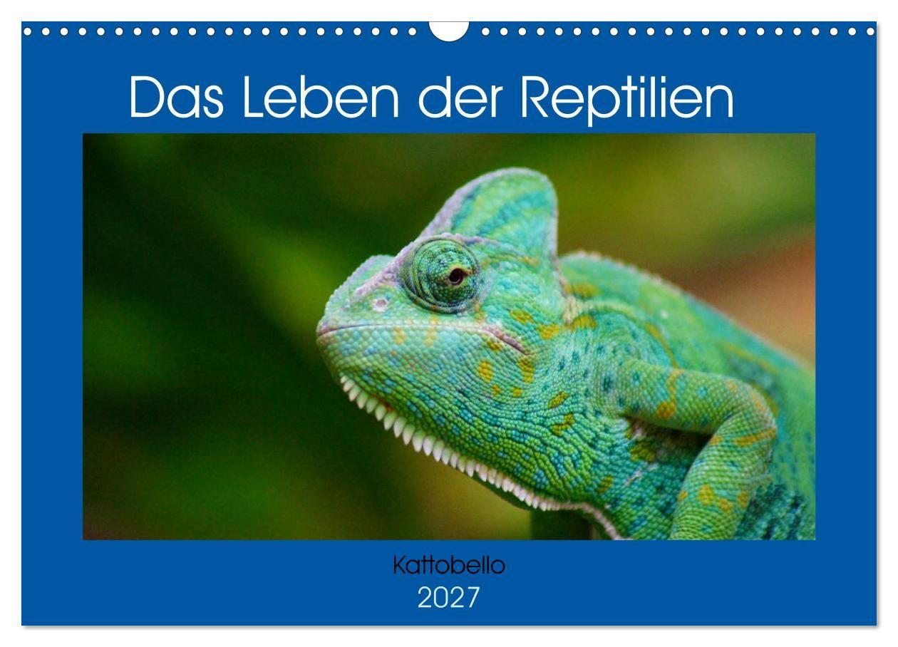 Das Leben der Reptilien (Wandkalender 2027 DIN A3 quer) CALVENDO Monatskalender