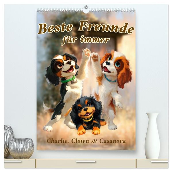 Beste Freunde für immer (hochwertiger Premium Wandkalender 2027 DIN A2 hoch) Kunstdruck in Hochglanz