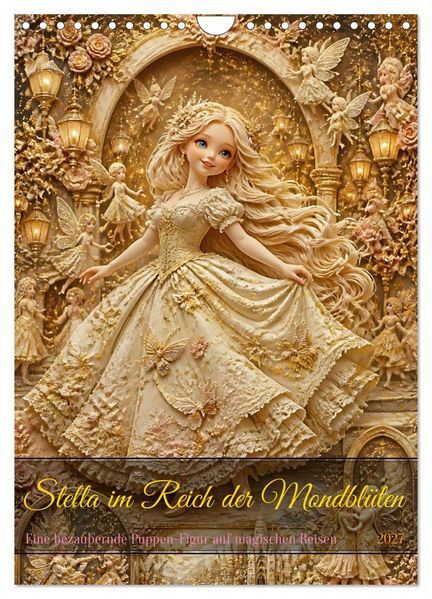 Stella im Reich der Mondblüten (Wandkalender 2027 DIN A4 hoch) CALVENDO Monatskalender