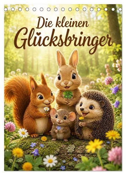 Die kleinen Glücksbringer (Tischkalender 2027 DIN A5 hoch) CALVENDO Monatskalender