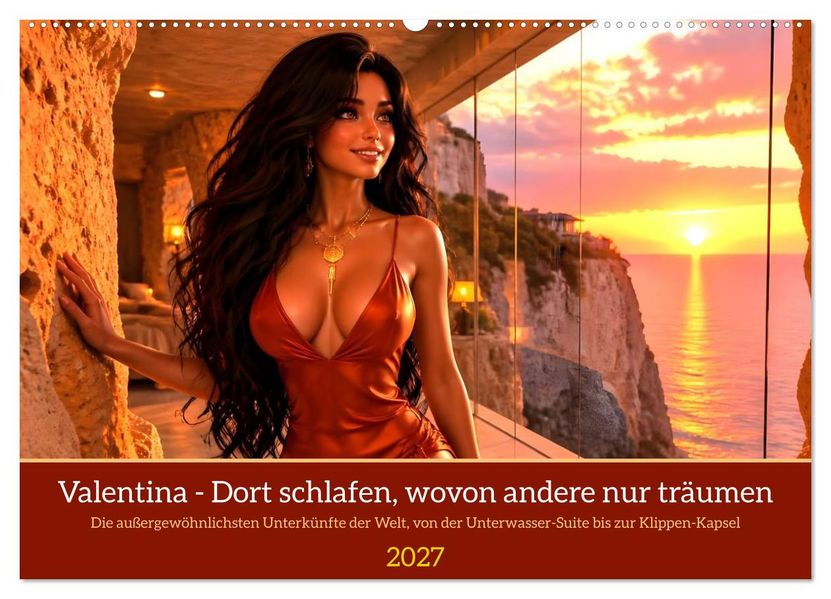 Valentina - Dort schlafen wovon andere nur träumen (Wandkalender 2027 DIN A2 quer) CALVENDO Monatskalender