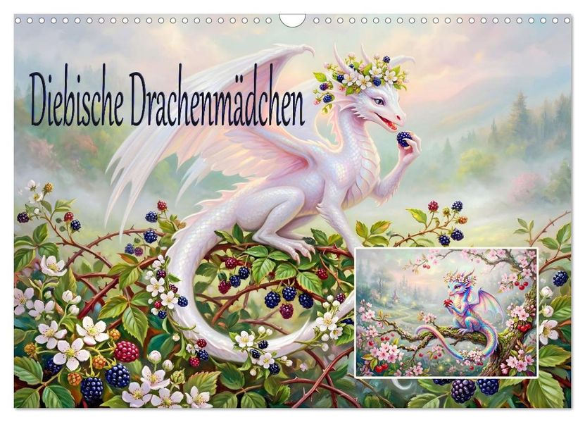 Diebische Drachenmädchen (Wandkalender 2027 DIN A3 quer) CALVENDO Monatskalender