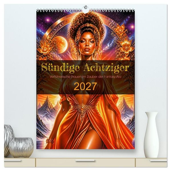 Sündige Achtziger (hochwertiger Premium Wandkalender 2027 DIN A2 hoch) Kunstdruck in Hochglanz