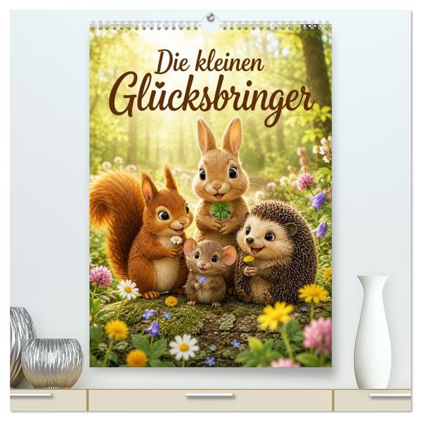 Die kleinen Glücksbringer (hochwertiger Premium Wandkalender 2027 DIN A2 hoch) Kunstdruck in Hochglanz