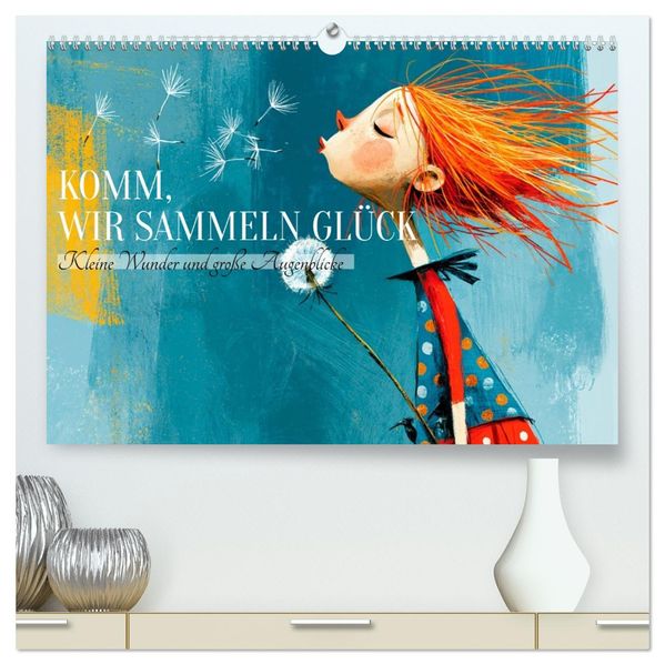 Komm wir sammeln Glück (hochwertiger Premium Wandkalender 2027 DIN A2 quer) Kunstdruck in Hochglanz