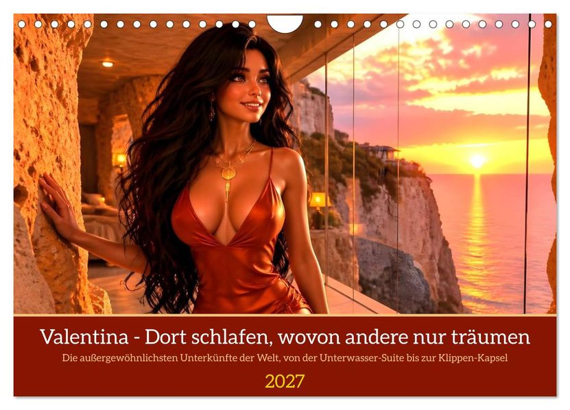 Valentina - Dort schlafen wovon andere nur träumen (Wandkalender 2027 DIN A4 quer) CALVENDO Monatskalender