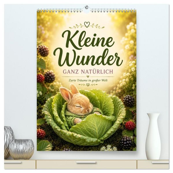 Kleine Wunder GANZ NATÜRLICH (hochwertiger Premium Wandkalender 2027 DIN A2 hoch) Kunstdruck in Hochglanz