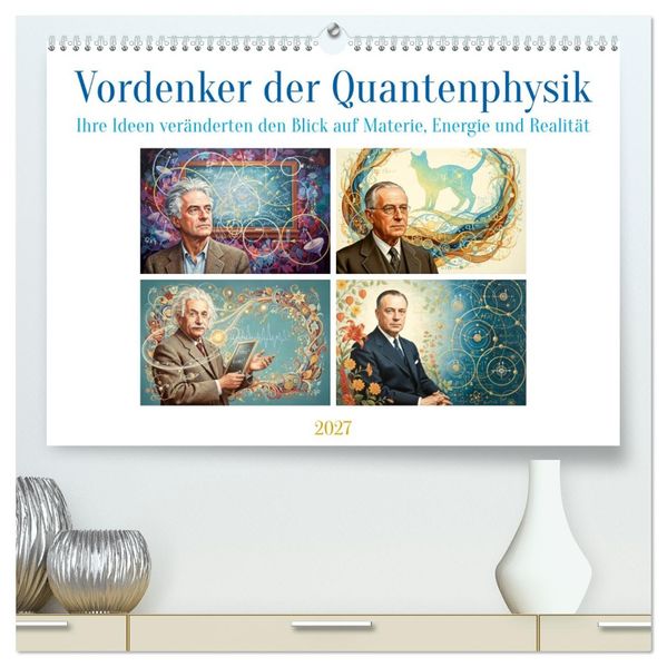Vordenker der Quantenphysik (hochwertiger Premium Wandkalender 2027 DIN A2 quer) Kunstdruck in Hochglanz