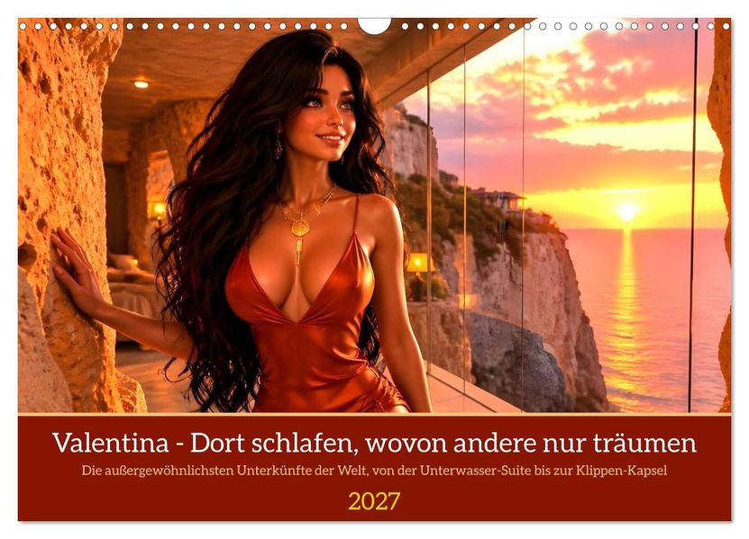 Valentina - Dort schlafen wovon andere nur träumen (Wandkalender 2027 DIN A3 quer) CALVENDO Monatskalender