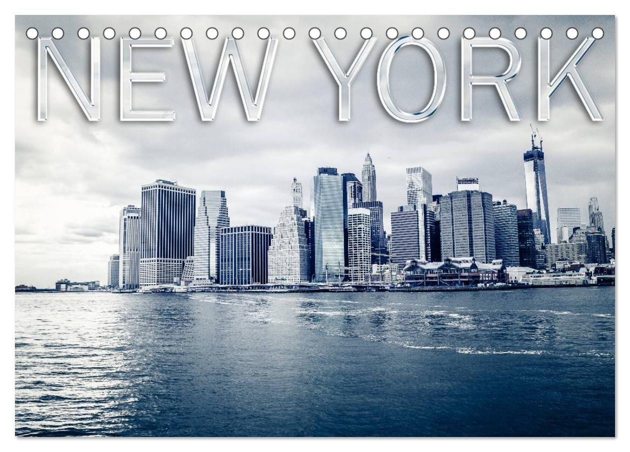 New York (Tischkalender 2027 DIN A5 quer) CALVENDO Monatskalender
