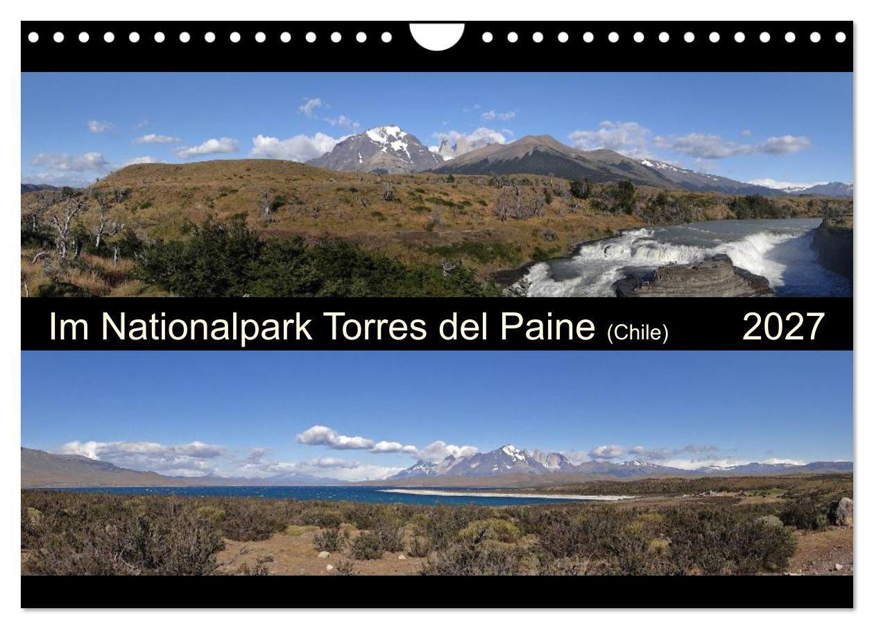 Im Nationalpark Torres del Paine (Chile) (Wandkalender 2027 DIN A4 quer) CALVENDO Monatskalender
