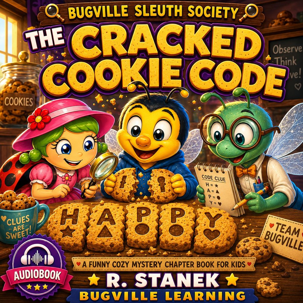 The Cracked Cookie Code (A Bugville Sleuth Society Mystery)