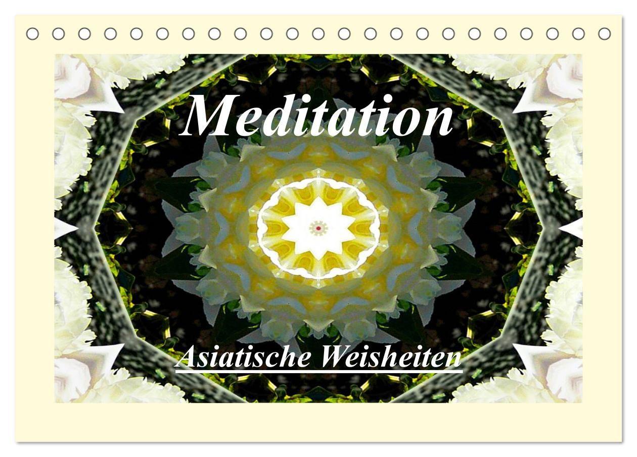 Meditation - Asiatische Weisheiten (Tischkalender 2027 DIN A5 quer) CALVENDO Monatskalender