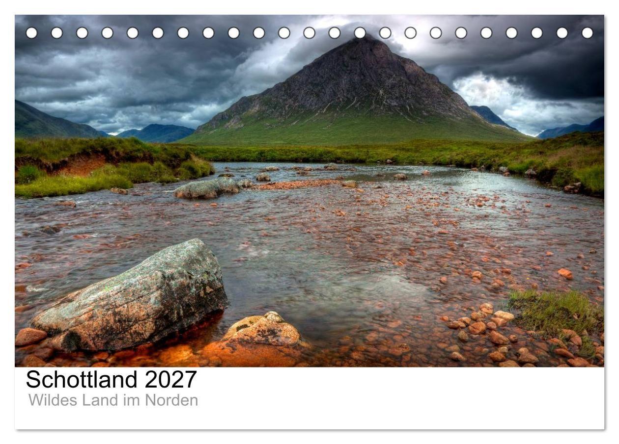 Schottland 2027 - Wildes Land im Norden (Tischkalender 2027 DIN A5 quer) CALVENDO Monatskalender