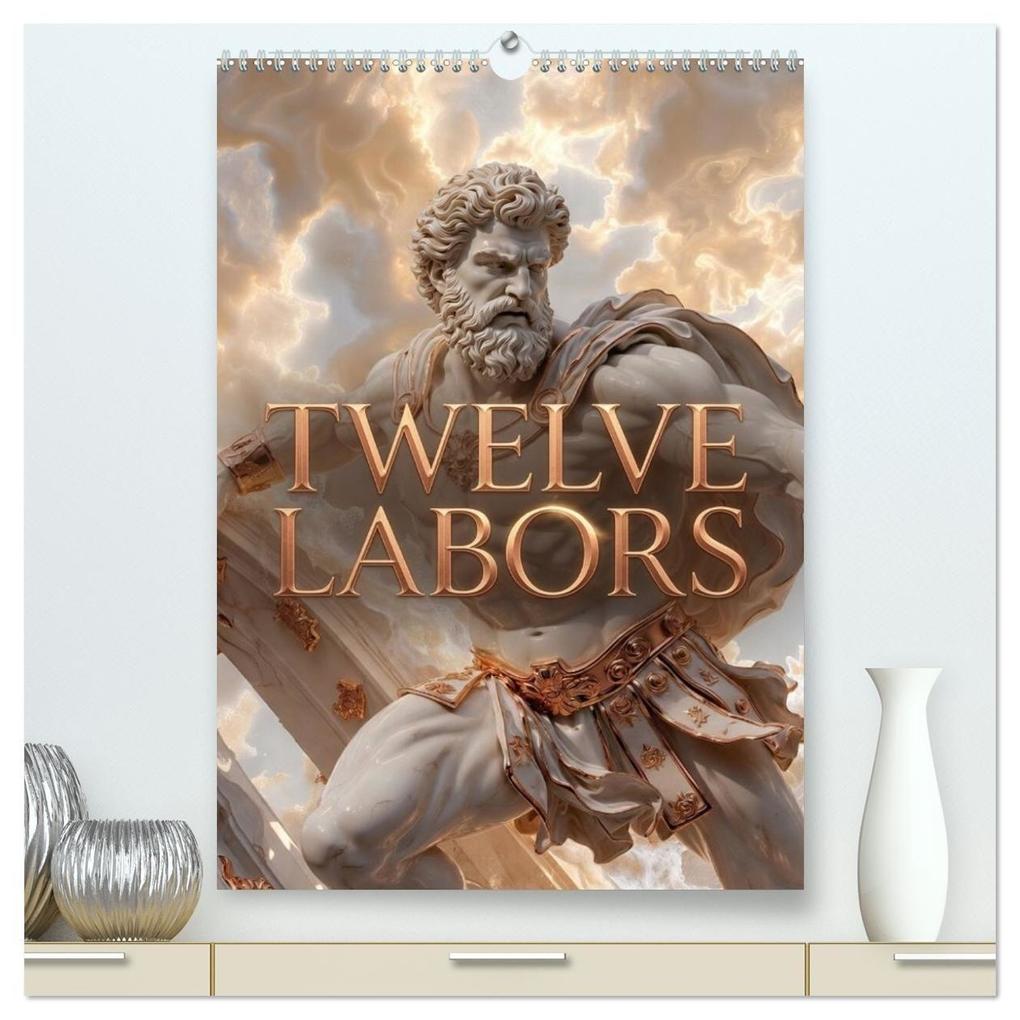 Twelve Labors (High Quality Premium Wall Calendar 2027 DIN A2 portrait)CALVENDO 12 Month Wall Calendar
