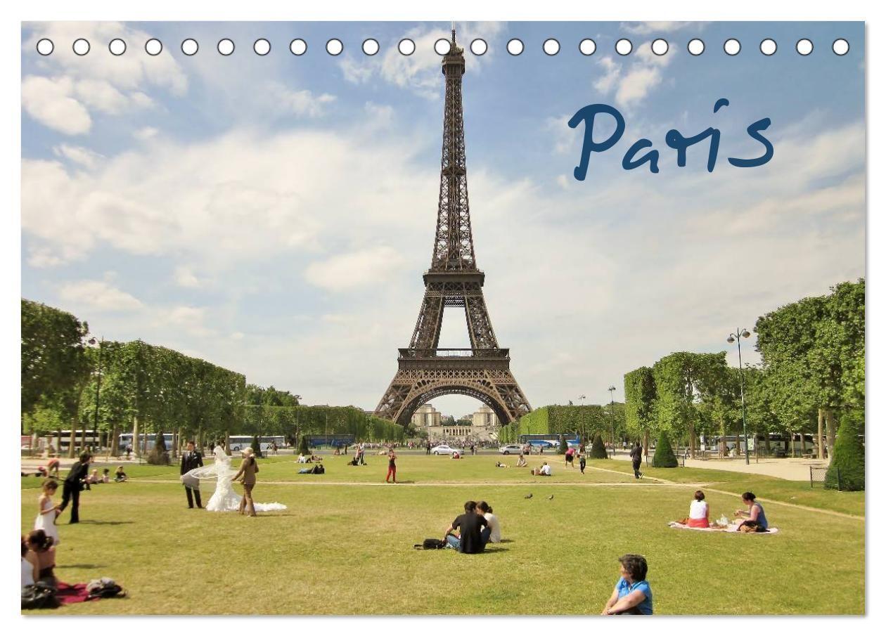 Paris (Tischkalender 2027 DIN A5 quer) CALVENDO Monatskalender