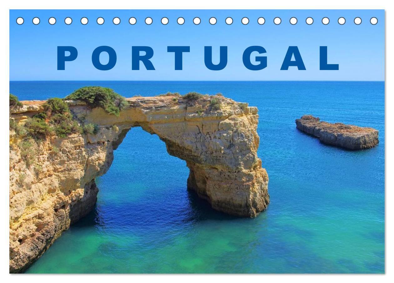 Portugal (Tischkalender 2027 DIN A5 quer) CALVENDO Monatskalender