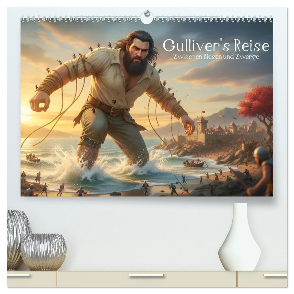 .Gulliver's Reise -Zwischen Riesen und Zwergen (hochwertiger Premium Wandkalender 2027 DIN A2 quer) Kunstdruck in Hochglanz