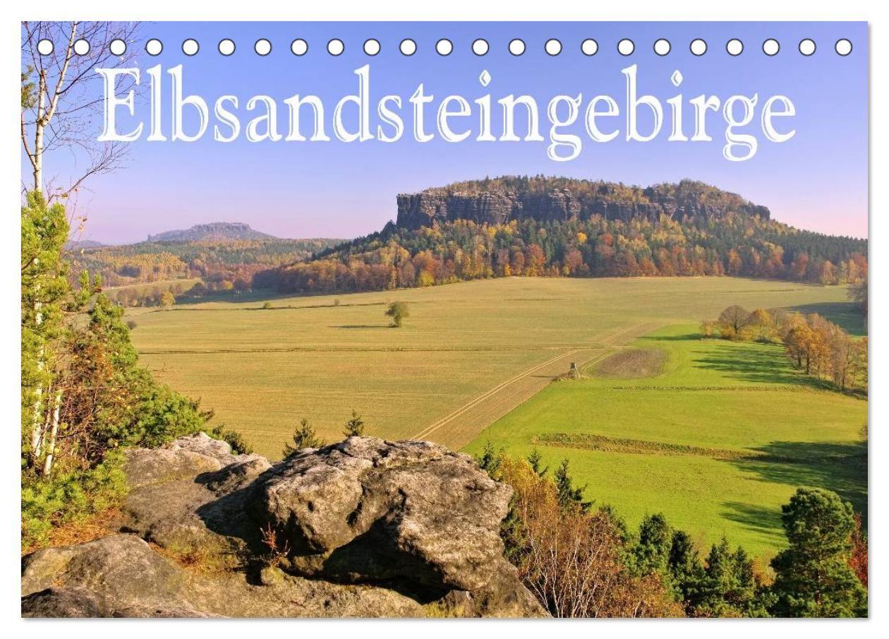 Elbsandsteingebirge (Tischkalender 2027 DIN A5 quer) CALVENDO Monatskalender
