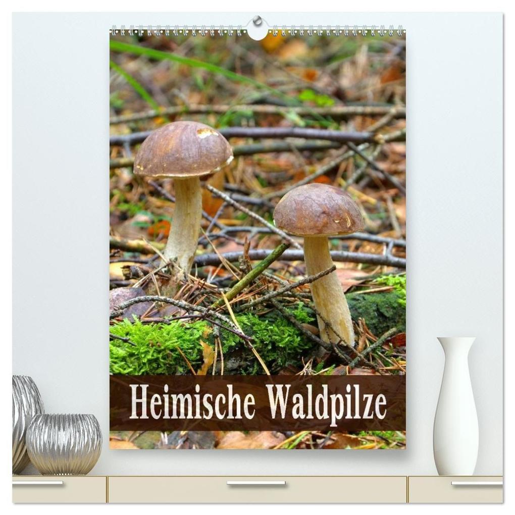 Heimische Waldpilze (hochwertiger Premium Wandkalender 2027 DIN A2 hoch) Kunstdruck in Hochglanz