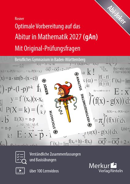 Optimale Vorbereitung auf das Abitur in Mathematik 2027 (gAn)