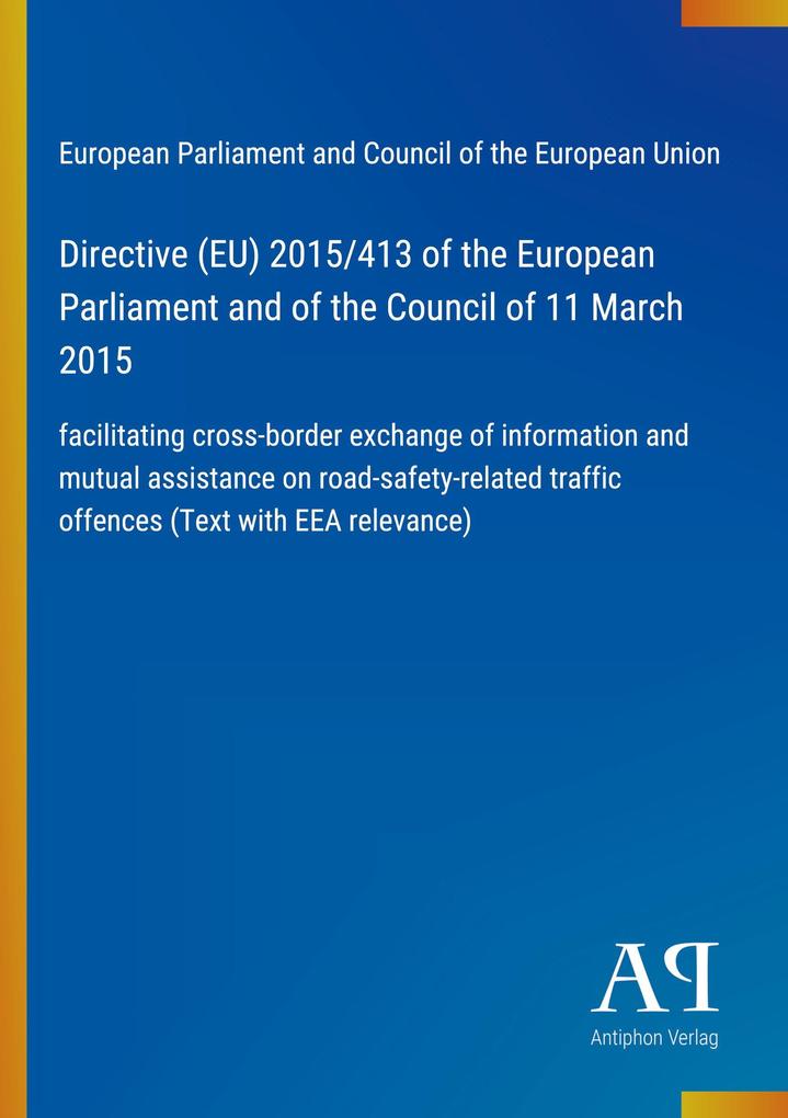 Directive (EU) 2015/413 of the European Parliament and of the Council of 11 March 2015