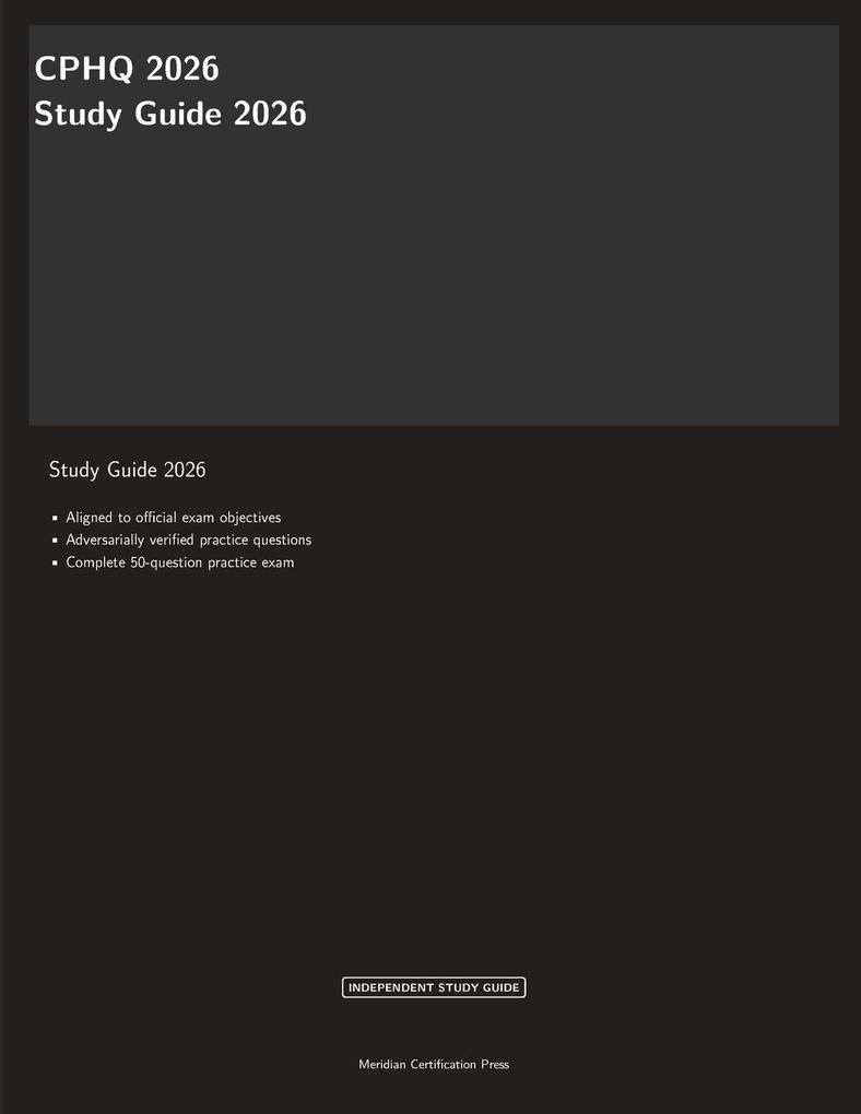 CPHQ 2026 Study Guide