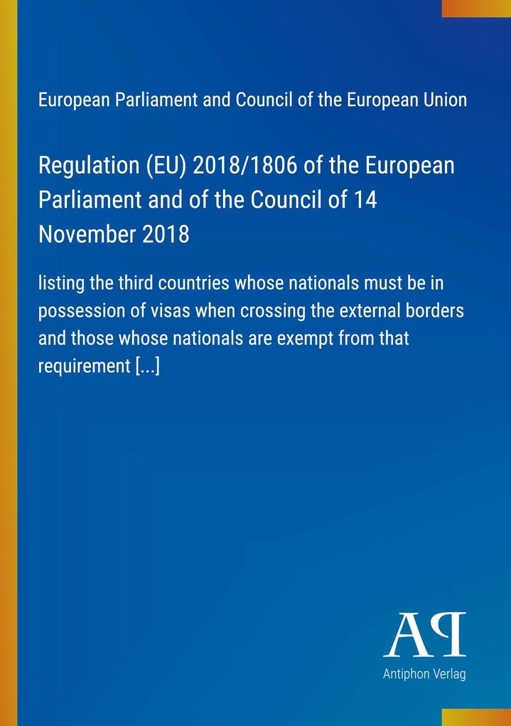 Regulation (EU) 2018/1806 of the European Parliament and of the Council of 14 November 2018