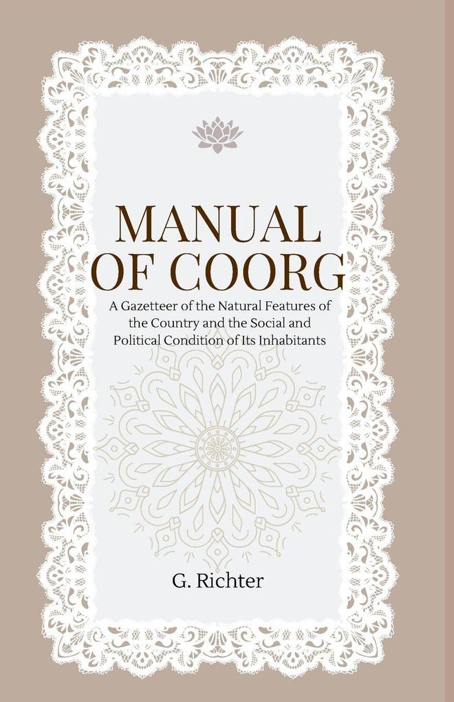 MANUAL OF COORG