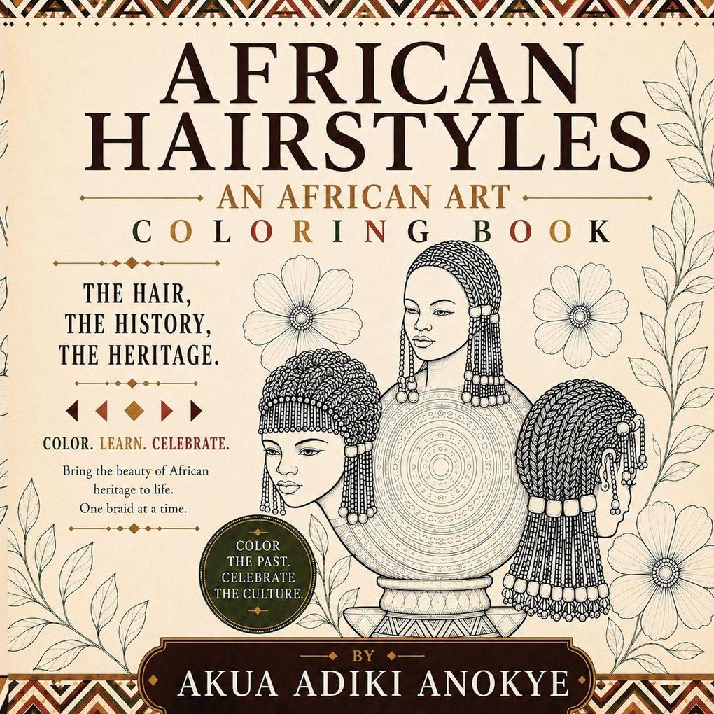 African Hairstyles Coloring Book