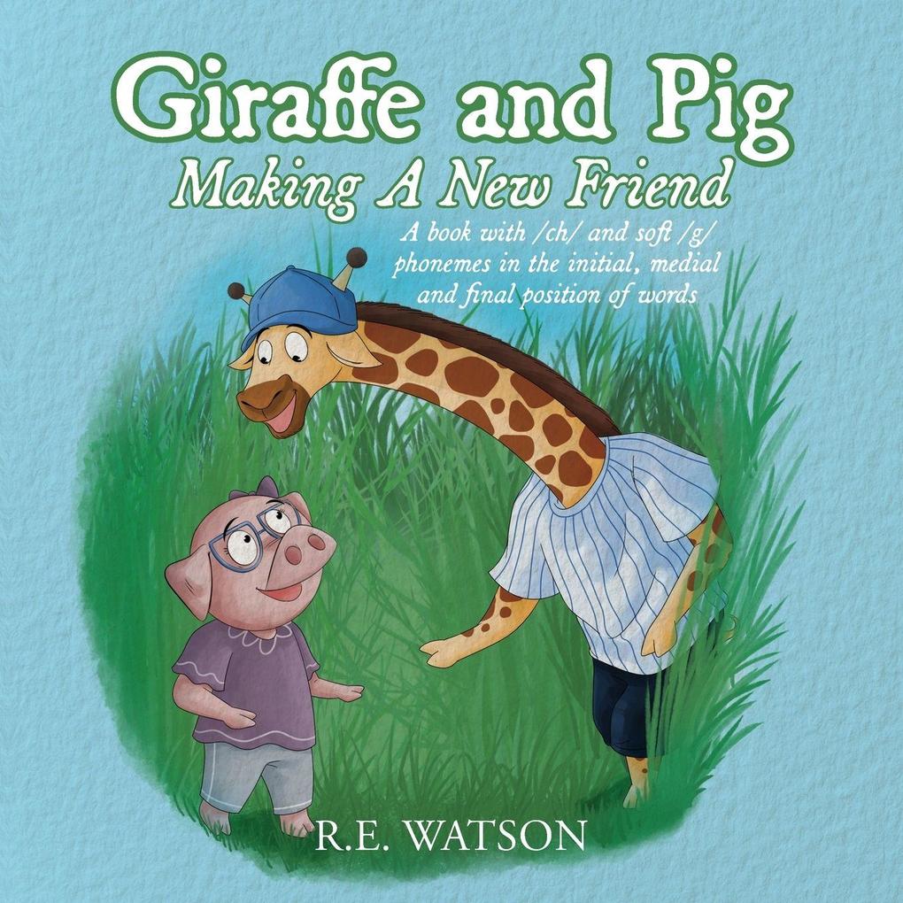 Giraffe and Pig Making A New Friend