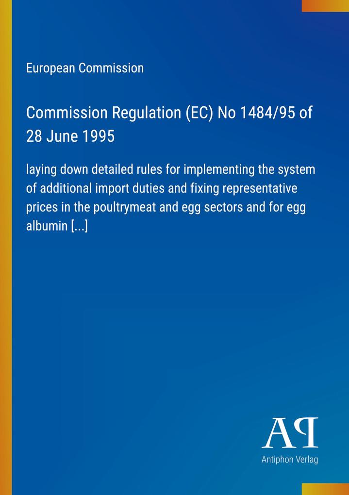 Commission Regulation (EC) No 1484/95 of 28 June 1995
