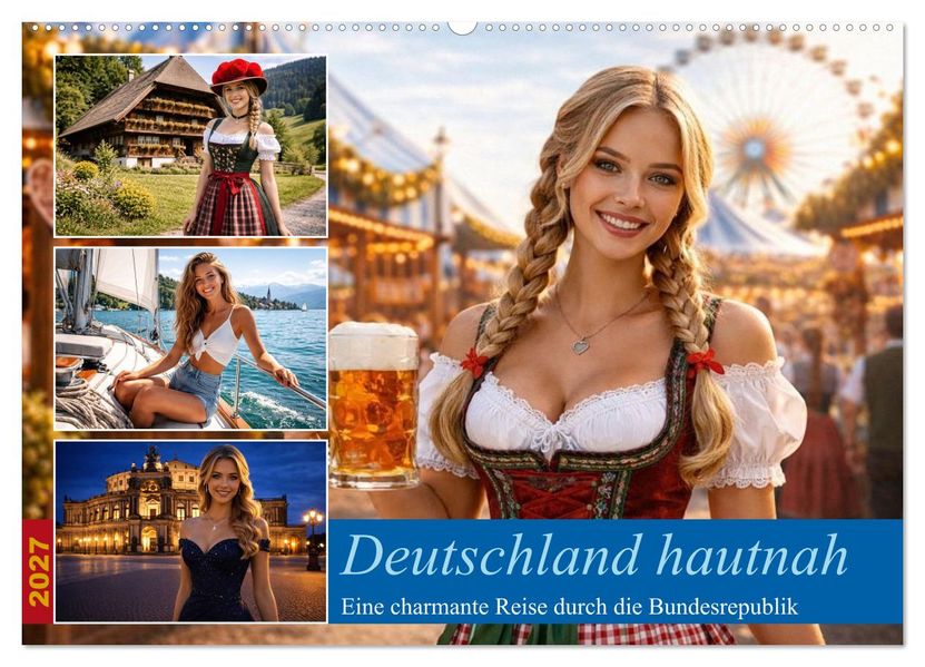 Deutschland hautnah (Wandkalender 2027 DIN A2 quer) CALVENDO Monatskalender
