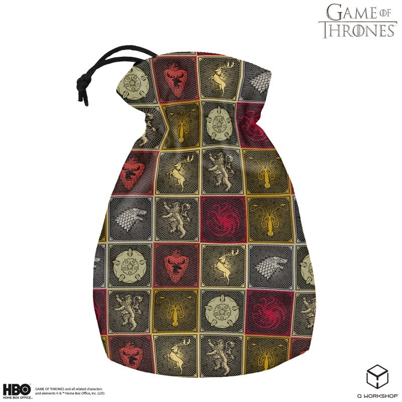 Pegasus QWO98253 - Game of Thrones The Sigils Pattern mehrfarbig Würfelbeutel 165cm