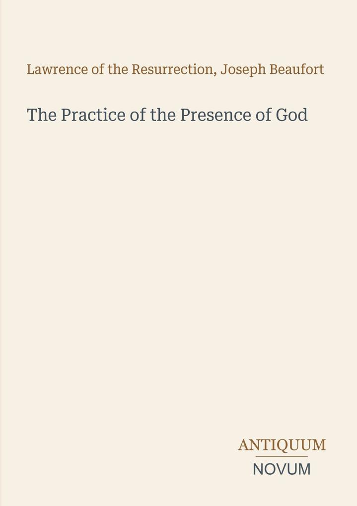 The Practice of the Presence of God