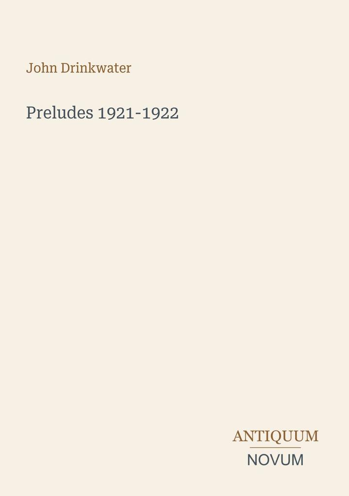 Preludes 1921-1922