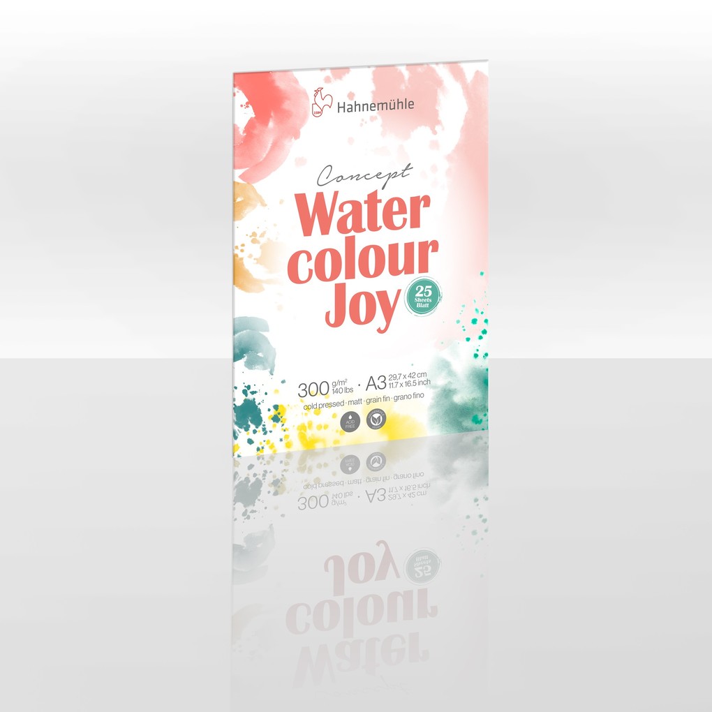 Hahnemühle Concept Watercolour Joy DIN A3 300 g/m² 25 Bogen matt