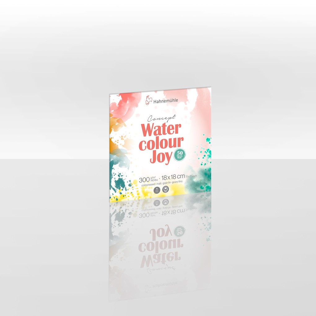 Hahnemühle Concept Watercolour Joy 18 x 18 cm 300 g/m² 50 Bogen matt