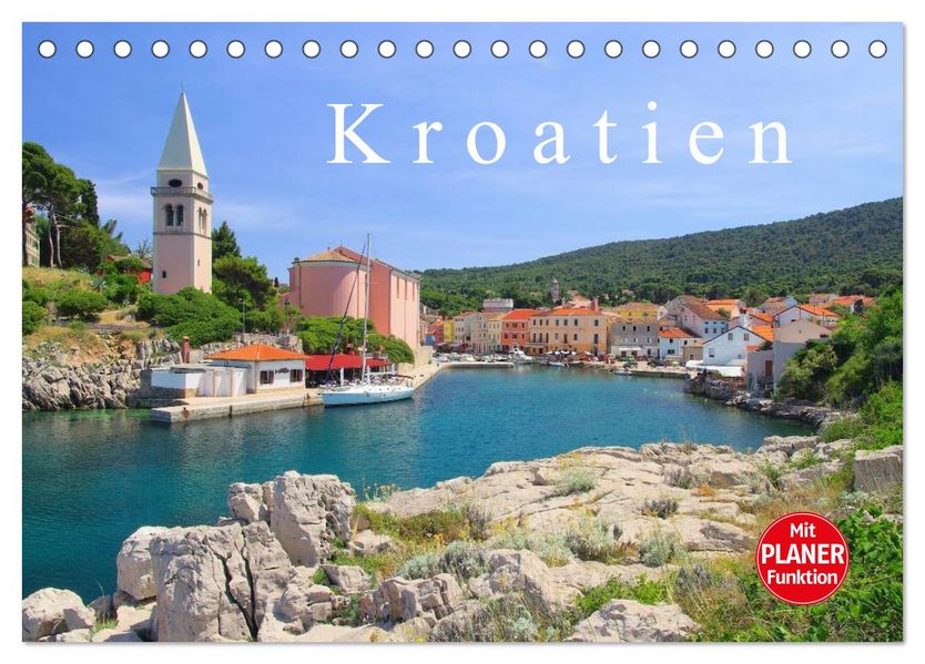 Kroatien (Tischkalender 2027 DIN A5 quer) CALVENDO Monatskalender