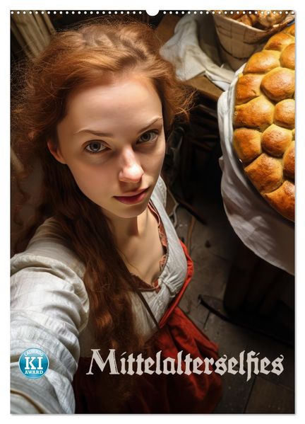 Mittelalterselfies (Wandkalender 2027 DIN A2 hoch) CALVENDO Monatskalender