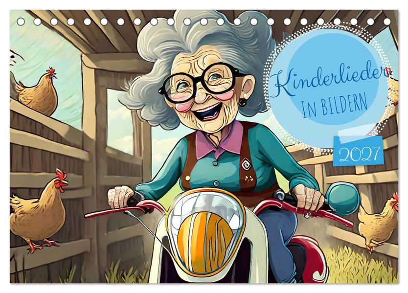 Kinderlieder - In Bildern (Tischkalender 2027 DIN A5 quer) CALVENDO Monatskalender