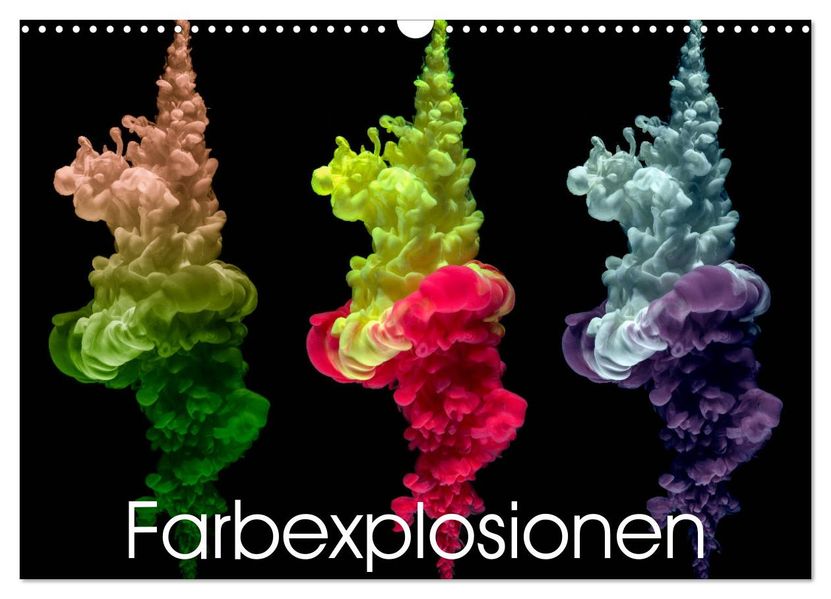 Farbexplosionen (Wandkalender 2027 DIN A3 quer) CALVENDO Monatskalender