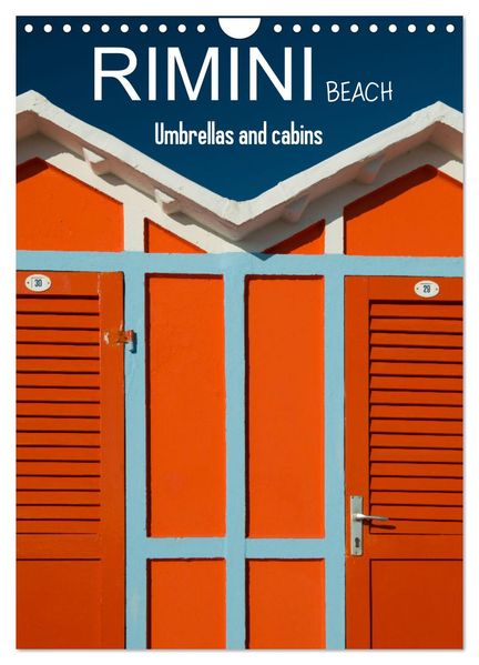 Rimini beach Umbrellas and cabins (Wall Calendar 2027 DIN A4 portrait) CALVENDO 12 Month Wall Calendar