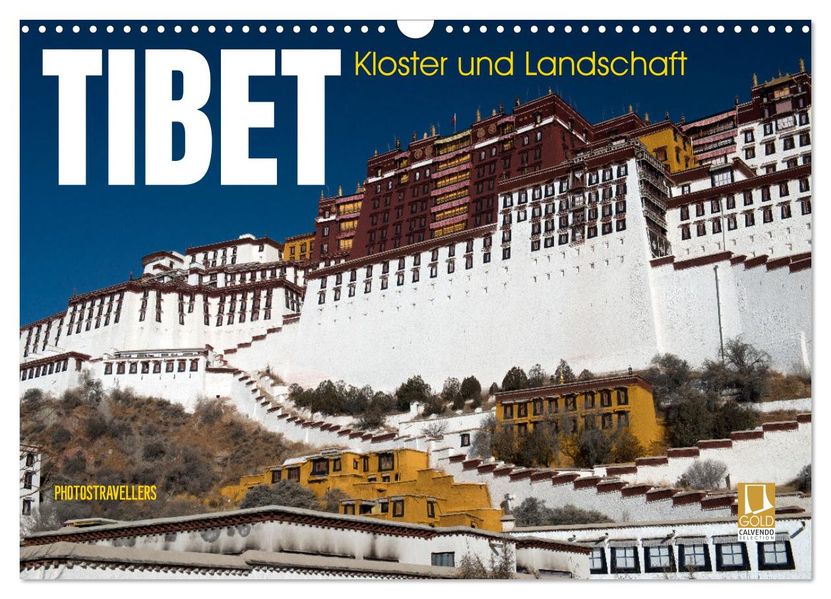 Tibet - Kloster und Landschaft (Wandkalender 2027 DIN A3 quer) CALVENDO Monatskalender